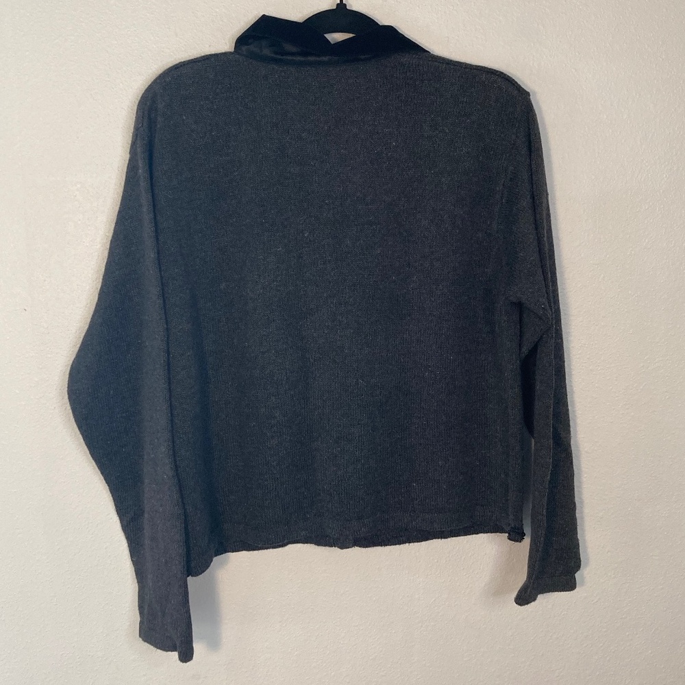 90s vintage Samantha Taylor beaded ramie cotton cardigan - Picture 5 of 9